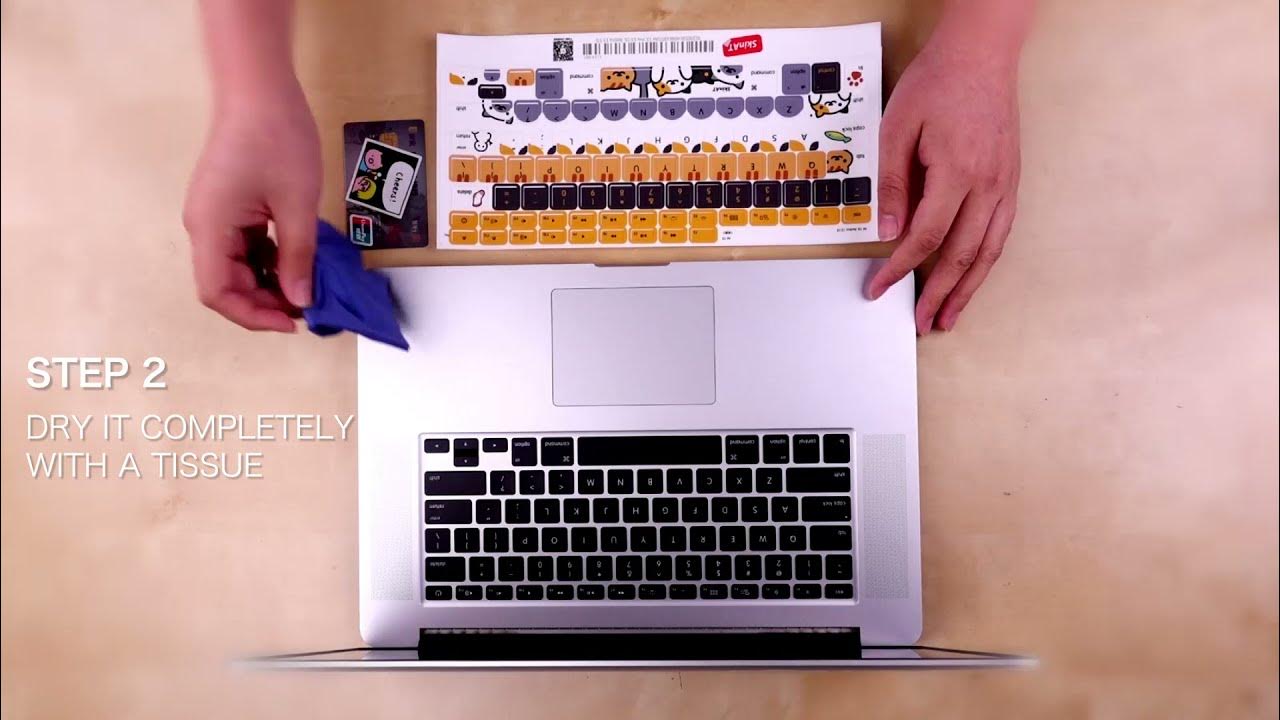 How to Apply keyboard stickers to your MacBook (Pro), Instructions