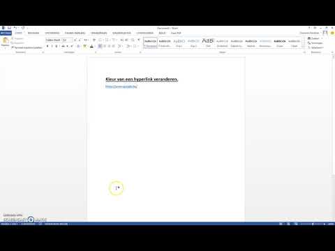 Video: Hoe De Kleur Van De Link In Te Stellen