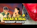 Pehli dawat par accident hogya  gari lag gai