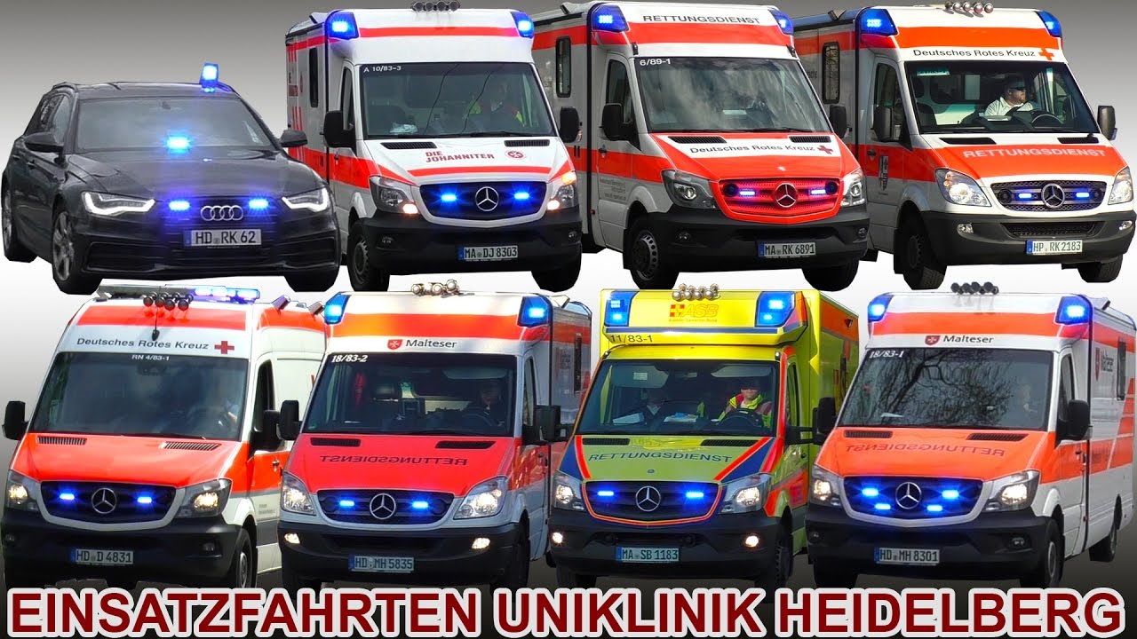 Einsatzfahrten an der Uniklinik Heidelberg