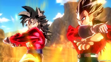 Vegeta GT and Goku Fusion Dance : Gogeta SSJ4 VS Omega Shenron (Dragon Ball Z) - GokuGame