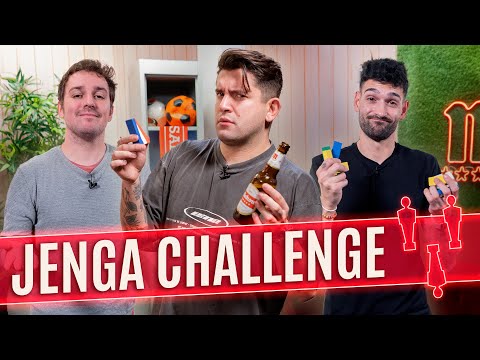 TELMO TRENADO Y JUANMA GONZÁLEZ se RETAN en el JENGA CHALLENGE | Sabor a Fútbol