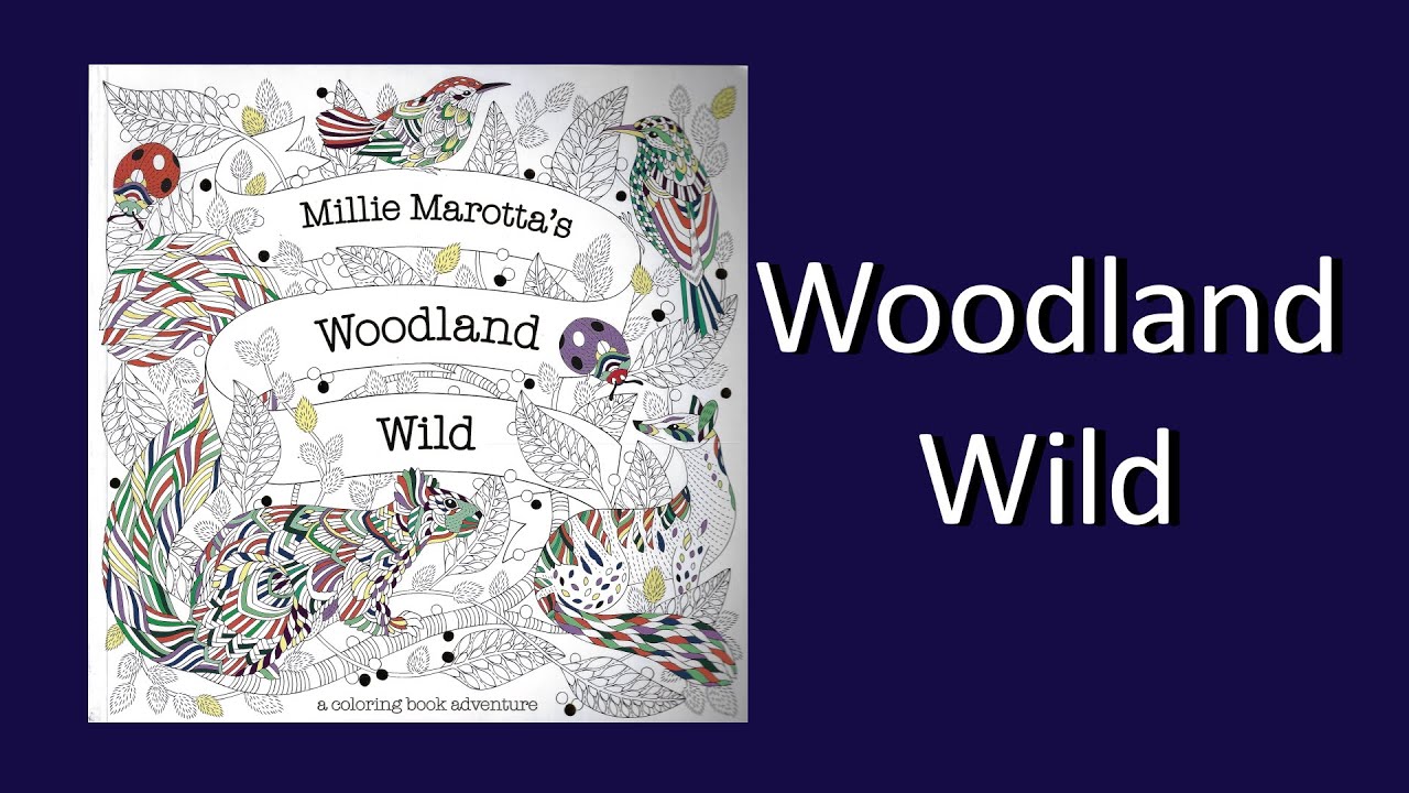 Woodland Wild by Millie Marotta Coloring Book Flip Through