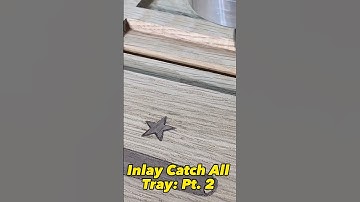 Making an Inlay Catch All Tray Pt.2 #cncwoodworking #cnc #woodworking #satisfying