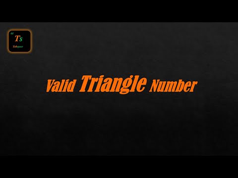Valid Triangle Number | 26 September 2025, Leetcode | Tabspace