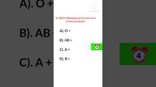Which Blood Group is Known as a Universal Donor || #shorts #bloodgroup #trivia