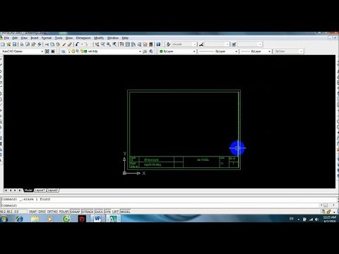 Hướng Thiết lập khung bản vẽ A4 trên Autocad 2007, Bài 1- môn autocad - Đại Học Thủy Lợi