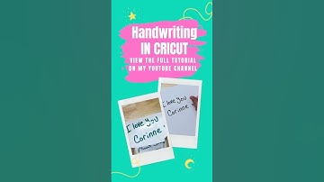 How to upload handwriting into Cricut Design Space #cricutideas