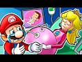 Peach is pregnant but behind it is a terrifying conspiracy  sad story  super mario bros animation