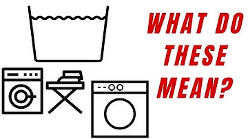 Explaining Laundry Care Symbols