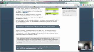 Tumblr: Setting Up a Custom Domain (2012)