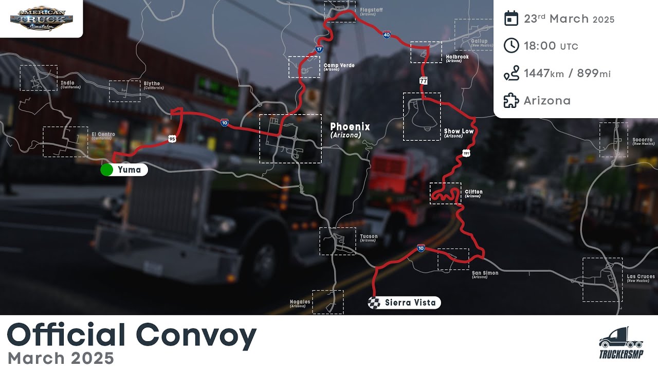 ATS TruckersMP Official ATS Convoy - March 2025 23.03.2025 р