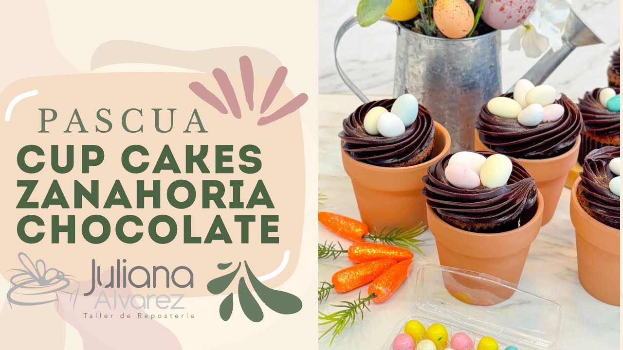 CUP CAKES DE ZANAHORIA PARA PASCUA