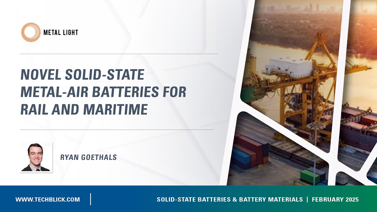 Metal Light Inc. | Novel Solid-State Metal-Air Batteries for Rail and Maritime