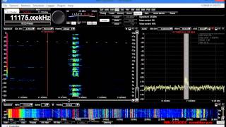 11175 KHZ USB USAF Global EAM Double EAM's from two unit's