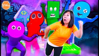 If Rainbow Friends Was In Real Life | Escape Giant Haunted House