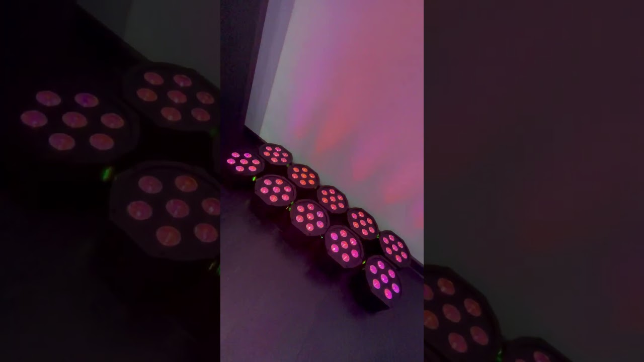 Shehds led par 7x18 wireless with batteries.