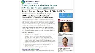 For manufacturers: Transparency is the New Green – Trend Report Deep Dive: PCRs & EPDs