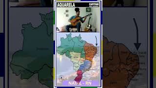 AQUARELA | RIO G. do Norte Capitais dos Estados #shorts #musica #brasil