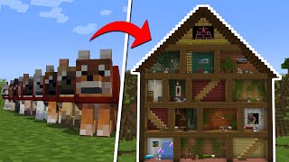 I Built A Dog House For The New Wolf Variants In Minecraft 121