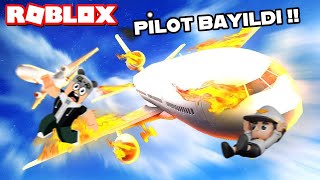 Pilotlar Bayıldı !! Uçak Düşüyor - Roblox