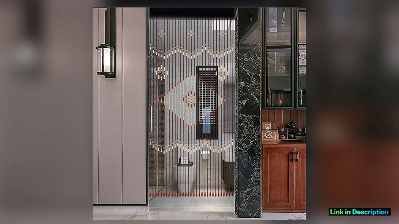 Handmade Beaded Curtain for Doorway Bamboo Wooden Door Beads Boho Rustic Home Store Decor 355 x 81