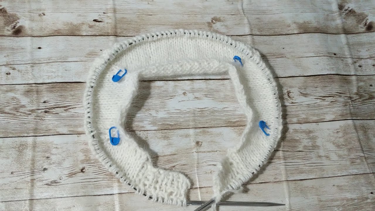 How to knit Top Down Raglan Crew Neck Crop Angora Bolero Short Row🧶🥢 ...