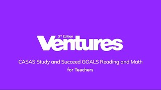 How-to Video - Study and Succeed CASAS GOALS Reading and Math for teachers