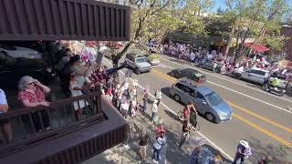 "Hands Off" protesters line streets, pack parking garage in downtown Santa Rosa