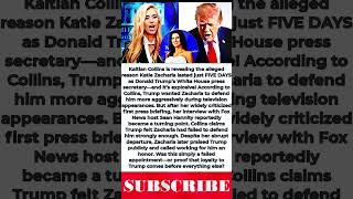 Kaitlan Collins EXPOSES Why Trump Reportedly FIRED Katie Zacharia After Just 5 Days!