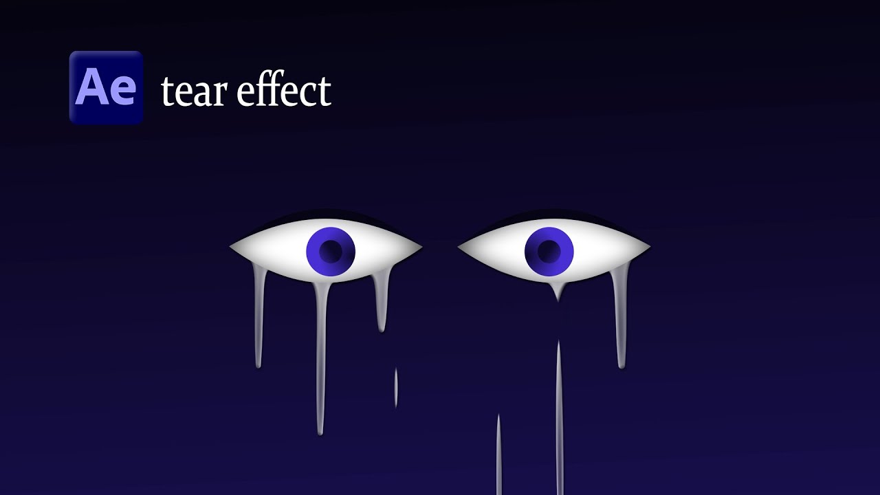 How to Create Animated Eye Drops and Tears in After Effects | Easy Tutorial