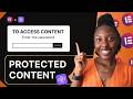 How to Password Protect Content in Elementor | Step by Step Tutorial