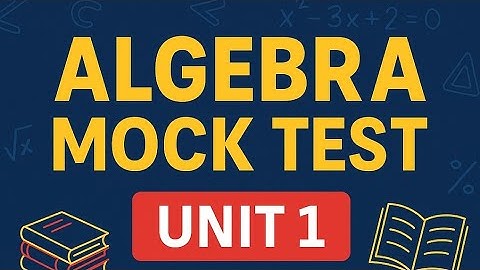 PG TRB Maths Mock Test | Unit 1 Algebra | Top 15 MCQs with Answers for TRB 2025!