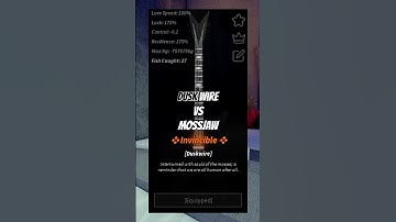 DUSKWIRE Rod vs MOSSJAW! 🎸 #roblox #fisch