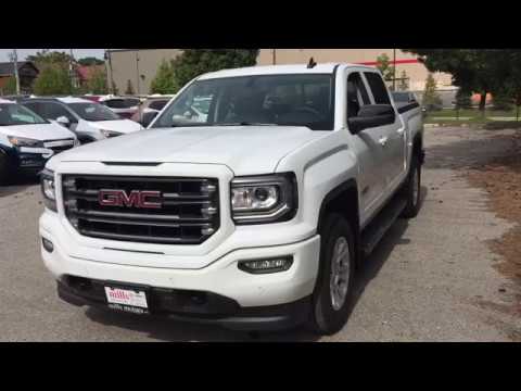 2018 GMC Sierra 1500 4WD Crew Cab SLT All Terrain White Oshawa ON Stock #181515 - YouTube Mills Motors Buick GMC Ltd.