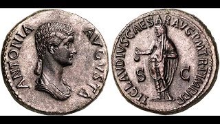 Дупондий, 42 год нашей эры., Монета Древнего Рима, Dupondius, 42 AD
