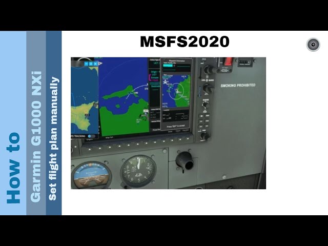 Flight Simulator 2020 - How to - Garmin G1000 NXi - Set flight plan manually