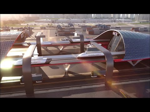 Hyperloop超级港口，真空磁悬浮列车运送货物，几分钟行驶千公里！