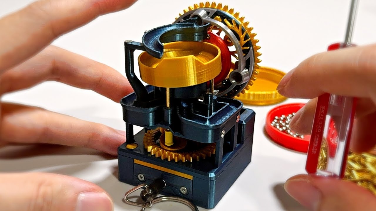 I made a palm-sized mechanical work 7 - YouTube