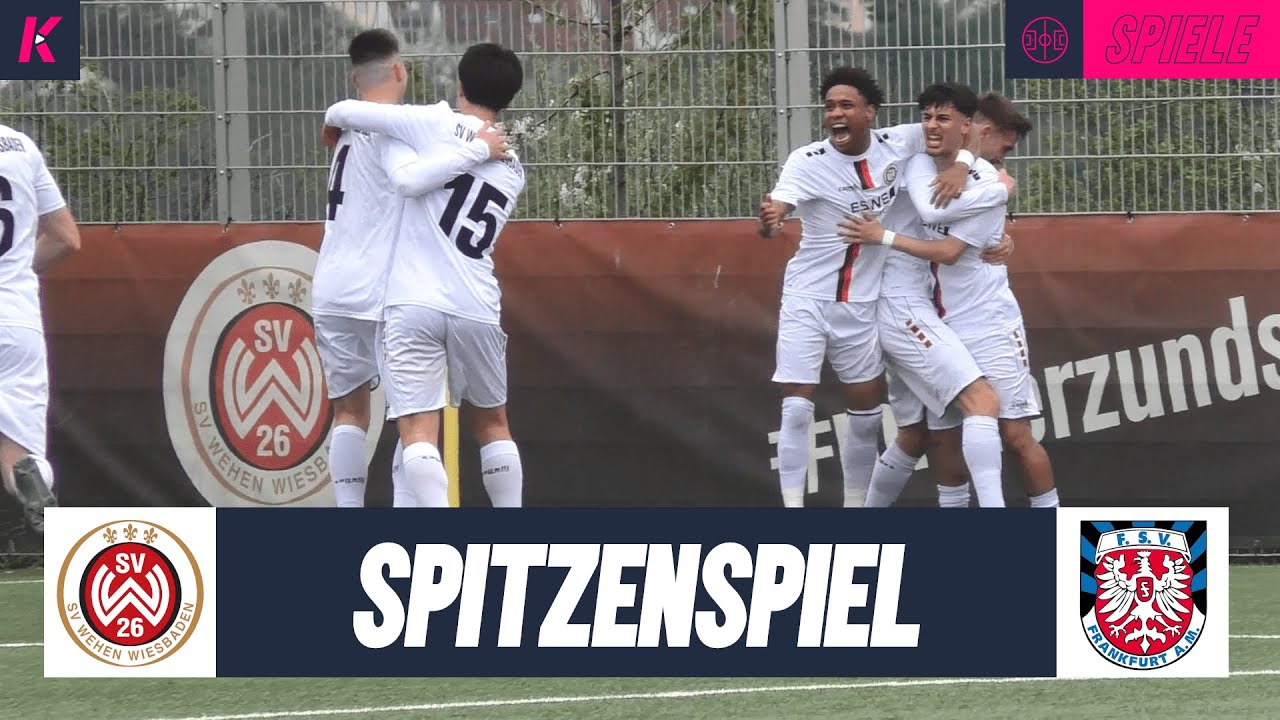 Aufstiegskampf pur! Torfestival im Topspiel der U19-Hessenliga | Wehen Wiesbaden - FSV Frankfurt U19