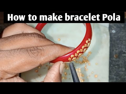 Gold bracelet Pola making, gold pesting pola making,gold pola badhano,