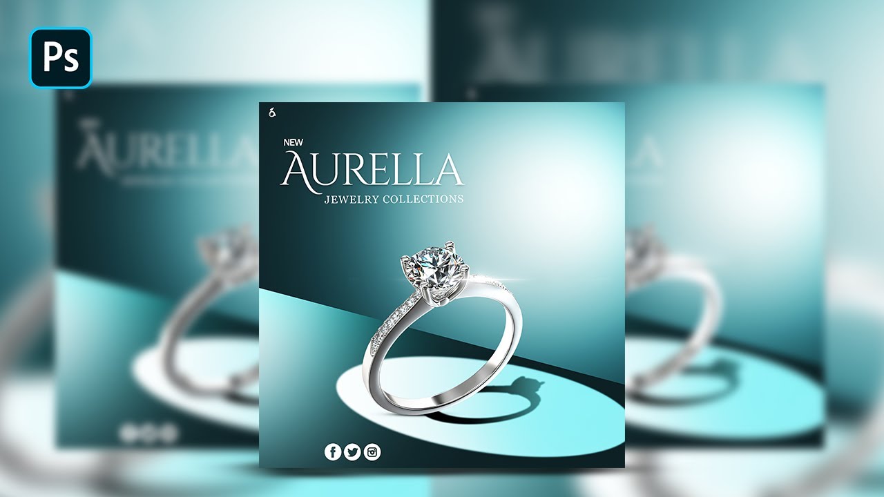 How to Design a Luxury Jewelry Banner Ad in Photoshop – Beginner Tutorial