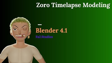 Zoro Sculpting Timelapse | Blender 4.1
