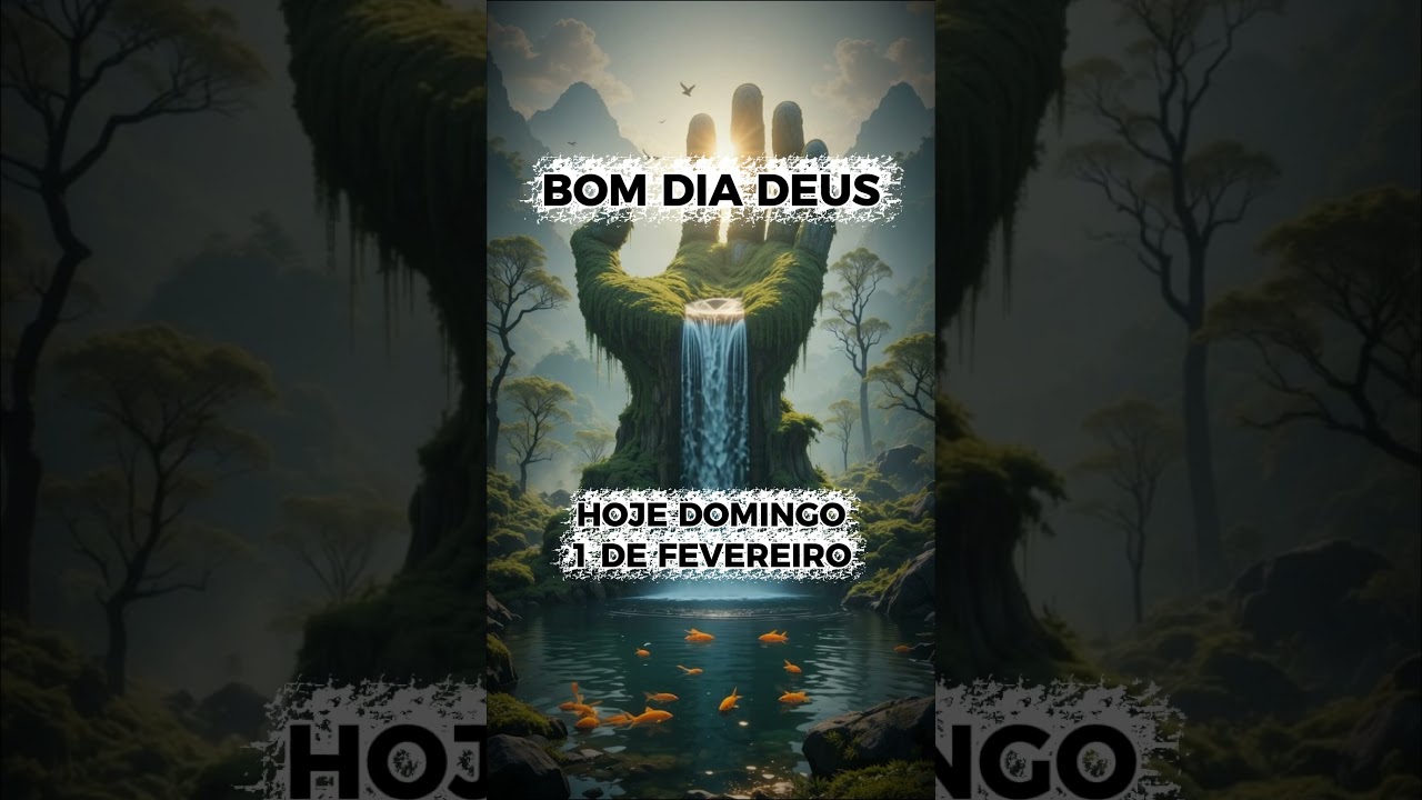 BOM DIA DEUS ,HOJE DOMINGO DIA 1 DE FEVEREIRO. 