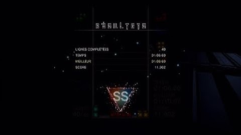 Tetris Effect : Sprint Mode 1:06.60 SS Rank