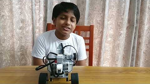 DIY Lego EV3 Mindstorm Steering Mechanism made by Alok Dev, MIC Student from Rotech Edu