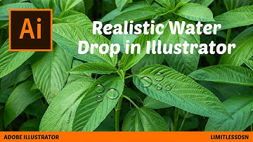 How to Create Realistic Water Drop in Adobe illustrator | Illustrator Tutorial