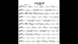 LIFT ME UP {RIHANNA} PARTITURA SAX ALTO   SHEET MUSIC ALTO SAX