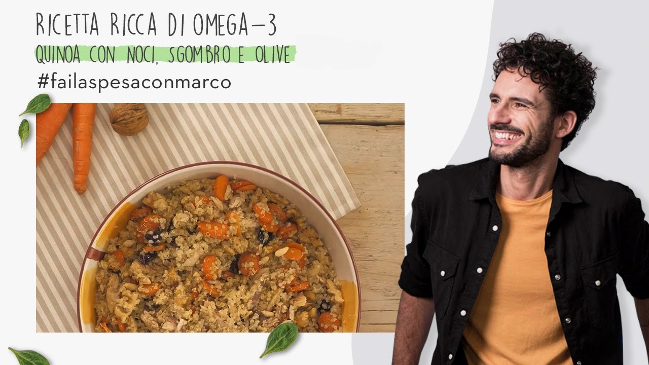 failaspesaconMarco: Ricetta Ricca di Omega3: Quinoa con Noci Sgombro Olive  (03/04) | Marco Bianchi - YouTube