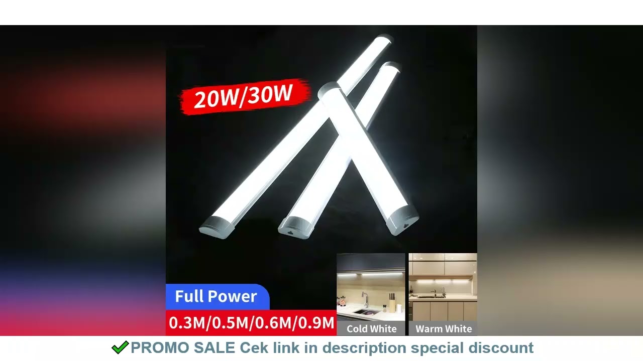 Full Set Led Kitchen Light Under Cabinet Lights 10W 20W 220V 110V LED Tube Bar Wall Lamp For Kitchen